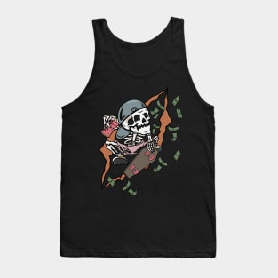 Skater skull Tank Top